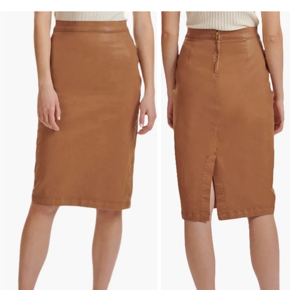 Jen7 by 7 For All Mankind Coated Skirt - Picture 1 of 8